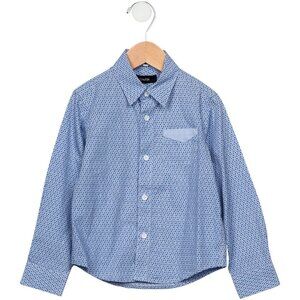 Fun & Fun Boys' Patterned Button-Up Shirt Size: 4T